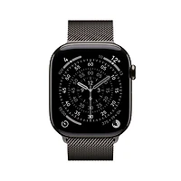 Apple Watch Series 11 (GPS + Cellular) 46mm Slate Titanium Case with Slate Milanese Loop