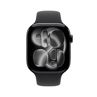 Apple Watch Series 11 (GPS) 46mm Jet Black Aluminum Case with Black Sport Band