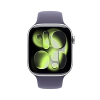 Apple Watch Series 11 (GPS + Cellular) 46mm Silver Aluminum Case with Purple Fog Sport Band
