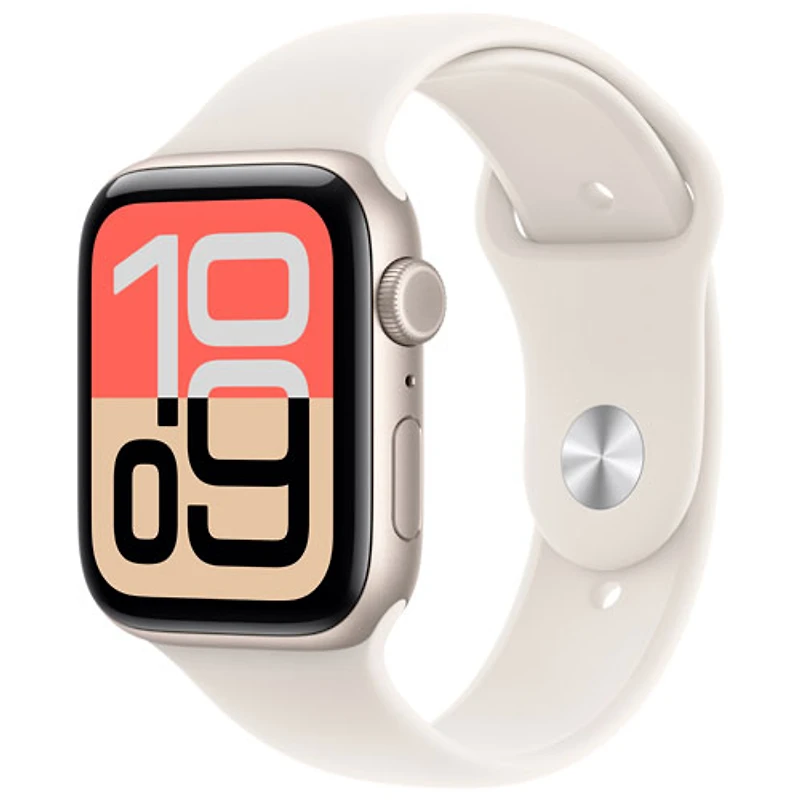Apple Watch SE 3 (GPS + cellulaire) avec boîtier de mm en aluminium comète et bracelet sport comète
