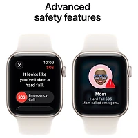 Apple Watch SE 3 (GPS + cellulaire) avec boîtier de mm en aluminium comète et bracelet sport comète