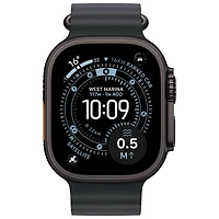 Apple Watch Ultra 3 (GPS + Cellular) 49mm Black Titanium Case with Black Ocean Band