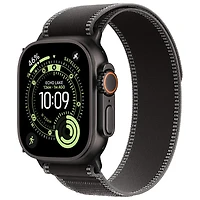Apple Watch Ultra 3 (GPS + Cellular) 49mm Black Titanium Case with Black/Charcoal Trail Loop