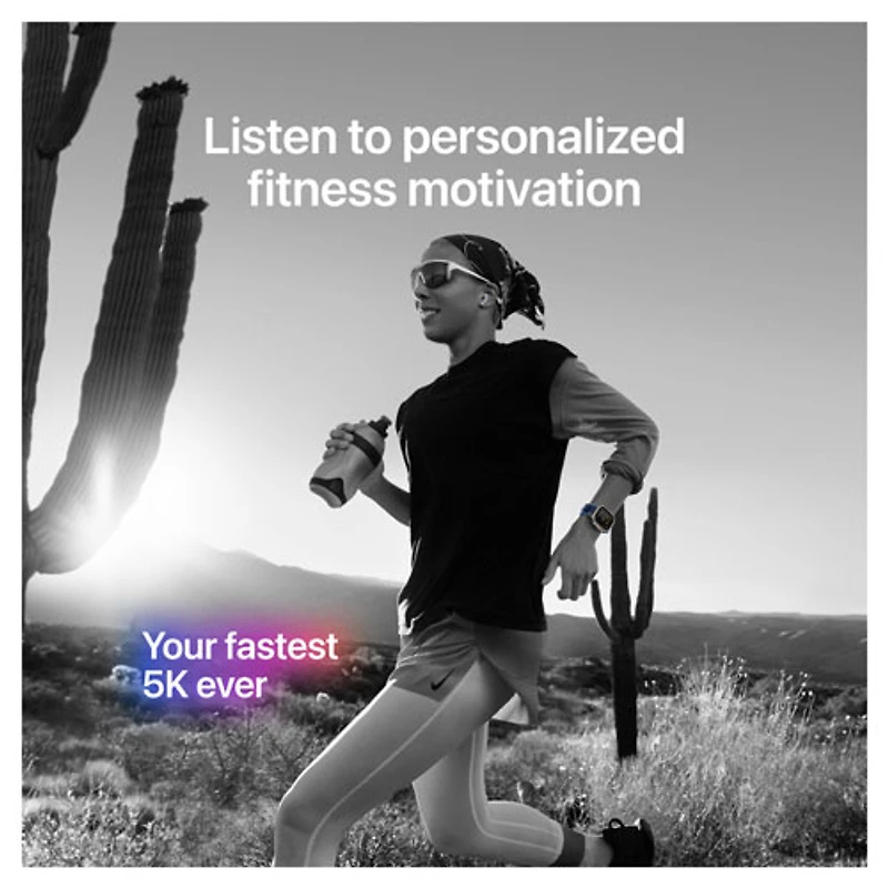 Apple Watch Ultra 3 (GPS + cellulaire) avec boîtier de 49 mm en titane naturel et bracelet Alpin bleu clair