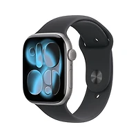 Apple Watch Series 11 (GPS + Cellular) 42mm Space Grey Aluminum Case with Black Sport Band