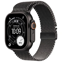 Apple Watch Ultra 3 (GPS + Cellular) 49mm Black Titanium Case with Black Titanium Milanese Loop