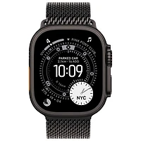 Apple Watch Ultra 3 (GPS + Cellular) 49mm Black Titanium Case with Black Titanium Milanese Loop