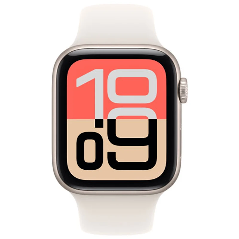 Apple Watch SE 3 (GPS) avec boîtier de mm en aluminium comète et bracelet sport comète