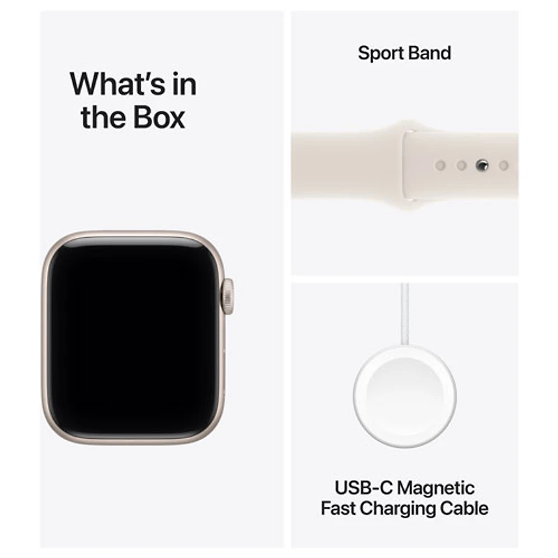 Apple Watch SE 3 (GPS) avec boîtier de mm en aluminium comète et bracelet sport comète