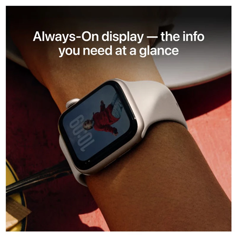 Apple Watch SE 3 (GPS) avec boîtier de mm en aluminium minuit et bracelet sport minuit