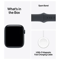 Apple Watch SE 3 (GPS + cellulaire) avec boîtier de mm en aluminium minuit et bracelet sport minuit