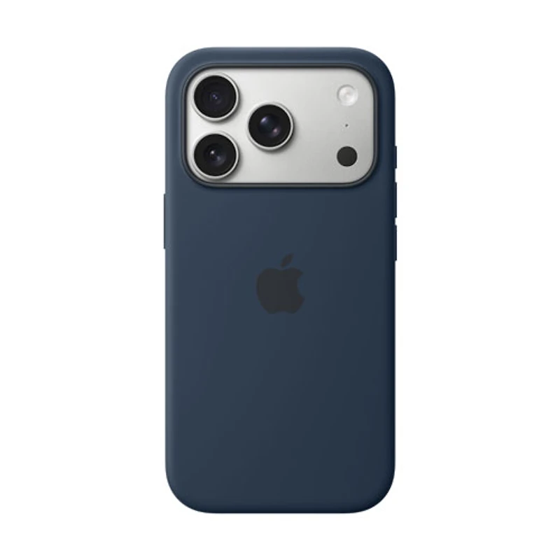 Apple Silicone Fitted Hard Shell Case with MagSafe for iPhone 17 Pro - Midnight