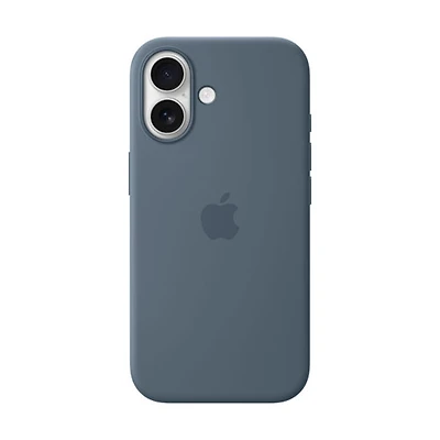 Apple Silicone Fitted Hard Shell Case with MagSafe for iPhone 17 - Anchor Blue