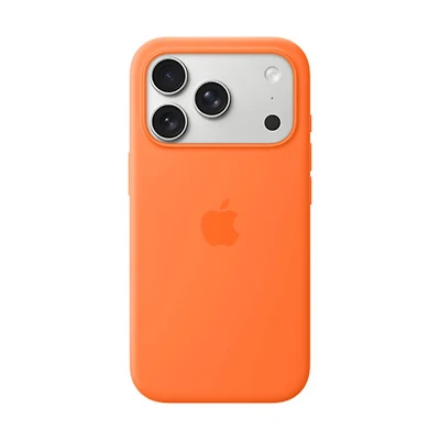 Apple Silicone Fitted Hard Shell Case with MagSafe for iPhone 17 Pro - Orange