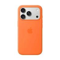 Apple Silicone Fitted Hard Shell Case with MagSafe for iPhone 17 Pro - Orange