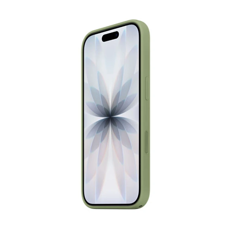 Apple Silicone Fitted Hard Shell Case with MagSafe for iPhone 17 - Light Moss