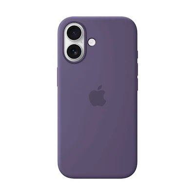 Étui rigide ajusté en silicone avec MagSafe d'Apple pour iPhone 17 - Brume violette