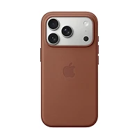 Étui rigide ajusté à tissage technique avec MagSafe d'Apple pour iPhone 17 Pro - Terre de Sienne
