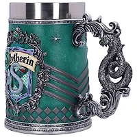 Chope à bière de collection Harry Potter Maison de Poudlard Serpentard de Nemesis Now