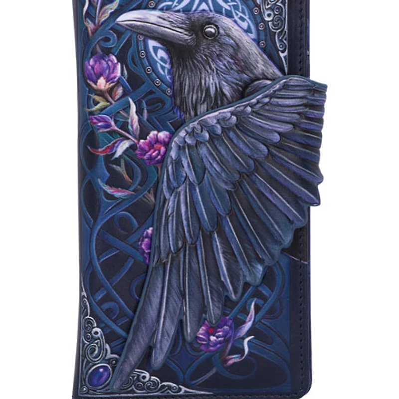 Sac à main avec motif en relief Black Raven Flight de Nemesis Now