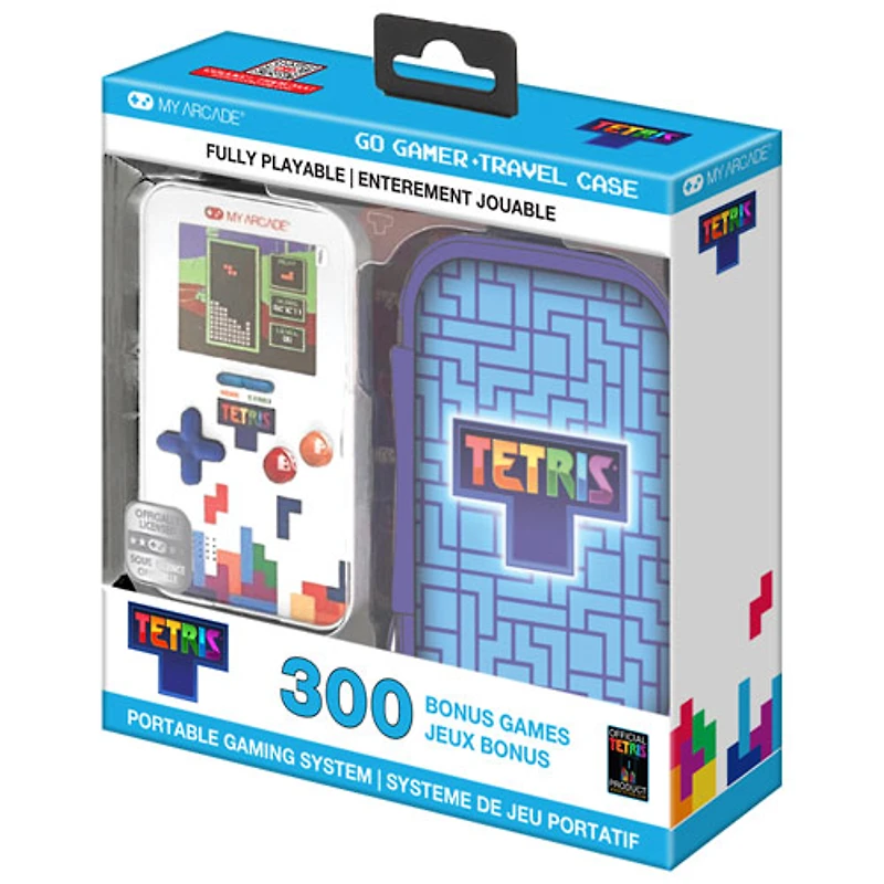 Console de jeu portative Uni Go Gamer Tetris de Dream Gear avec étui de transport
