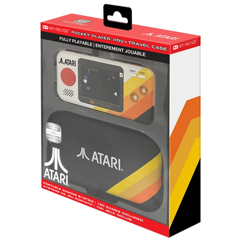 Console de jeu portative Uni Pocket Player Pro Atari de Dream Gear avec étui de transport