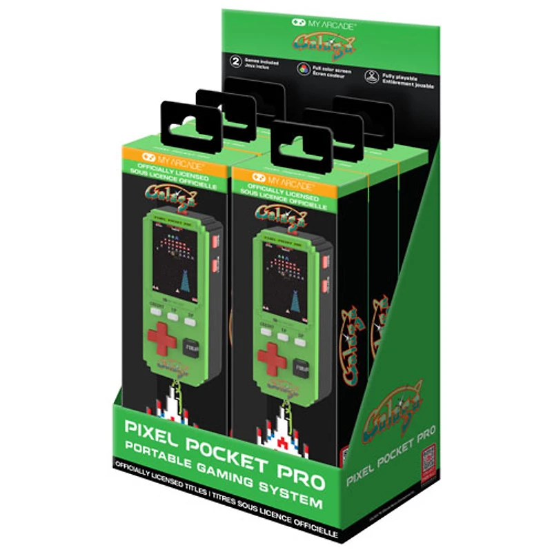 Console de jeu portative Uni Pixel Pocket Pro Galaga de Dream Gear