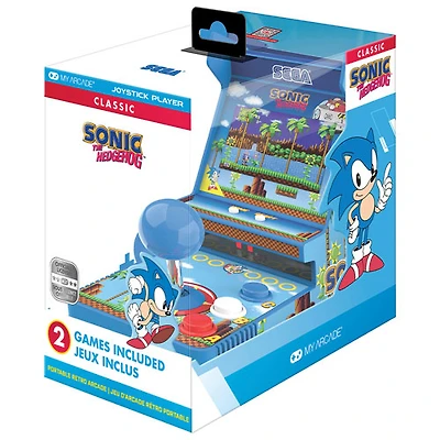 Jeu d'arcade rétro avec manche à balai Sonic the Hedgehog de Dream Gear