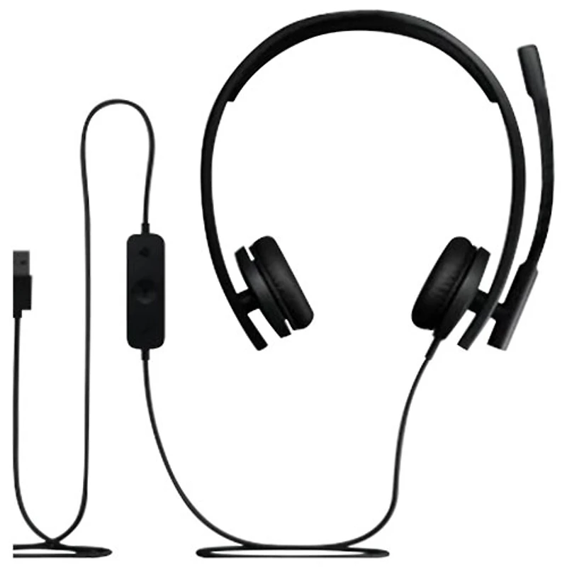 Logitech H570e Noise Cancelling Headset - Black