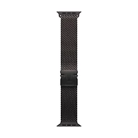 Apple Watch 49mm Titanium Milanese Loop - Black - Medium 155-185mm