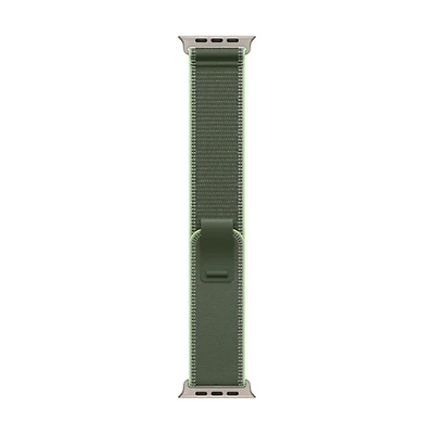 Apple Watch 49mm Trail Loop - Green/Neon/Natural - Small/Medium 130-180mm