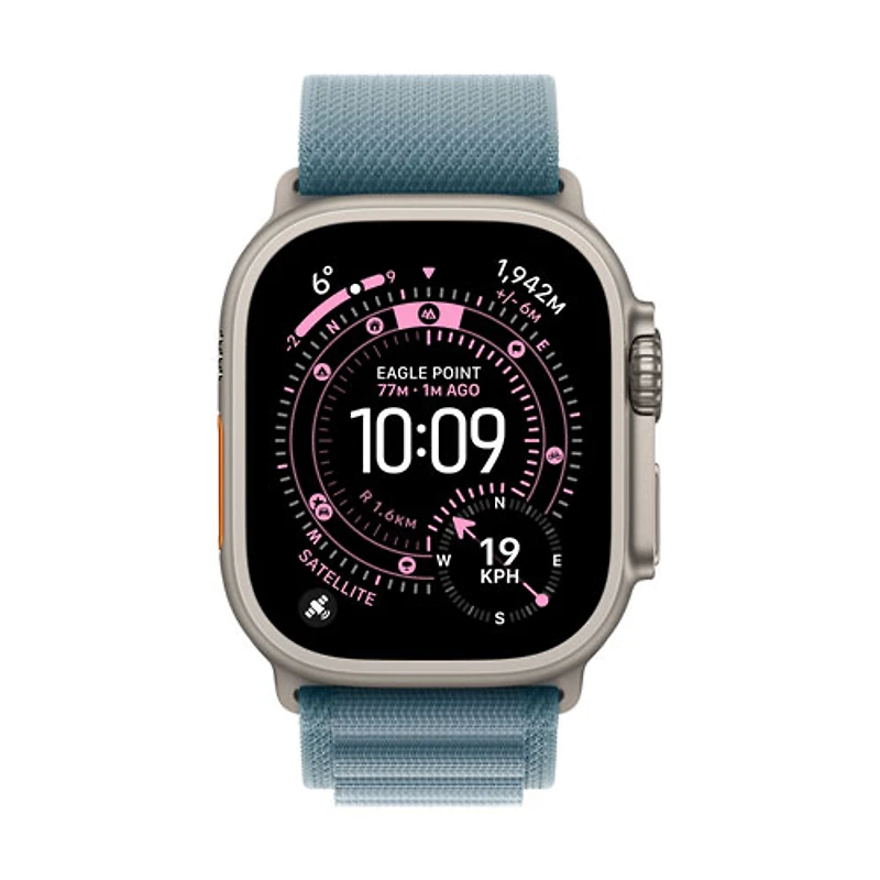 Apple Watch 49mm Alpine Loop - Light Blue/Natural