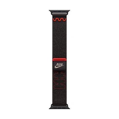 Bracelet sport à rabat Nike pour Apple Watch de 40 mm - Noir nocturne - 130-190 mm