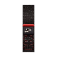 Bracelet sport à rabat Nike pour Apple Watch de 40 mm - Noir nocturne - 130-190 mm