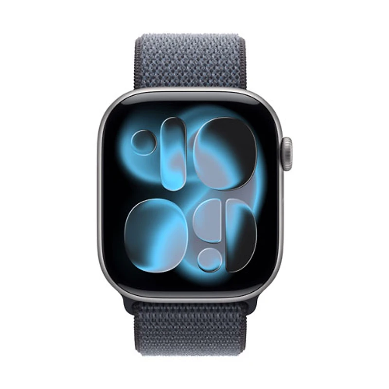 Bracelet sport à rabat pour Apple Watch de 46 mm - Bleu nautique - 145-220 mm