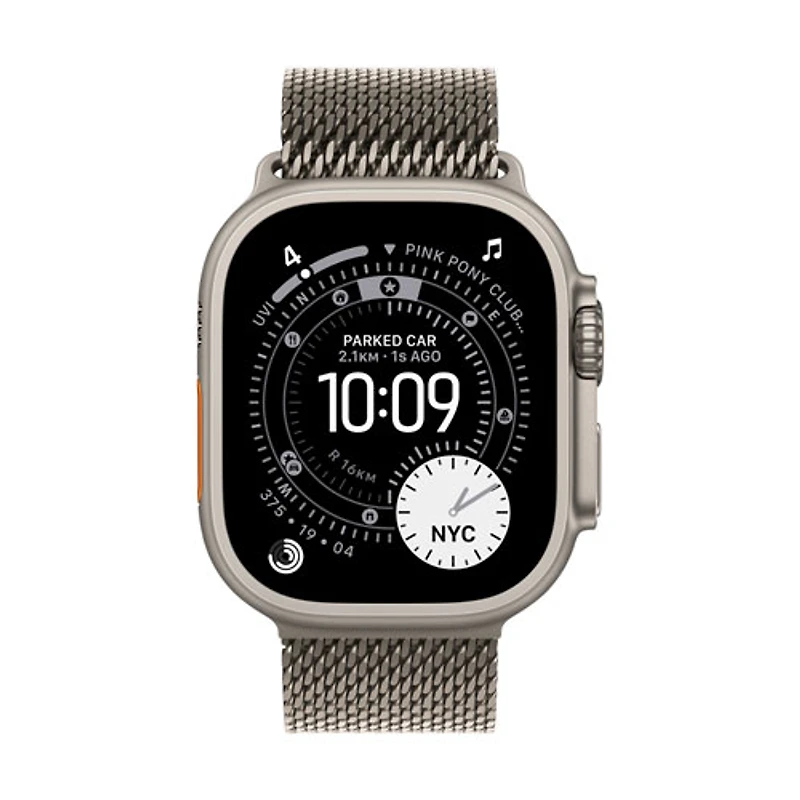Apple Watch 49mm Titanium Milanese Loop - Natural - Large 180-210mm