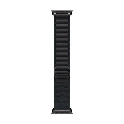 Apple Watch 49mm Alpine Loop - Black - Large 165-210mm