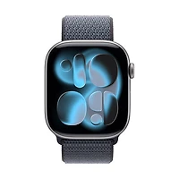 Bracelet sport à rabat pour Apple Watch de 42 mm - Bleu nautique - 130-200 mm