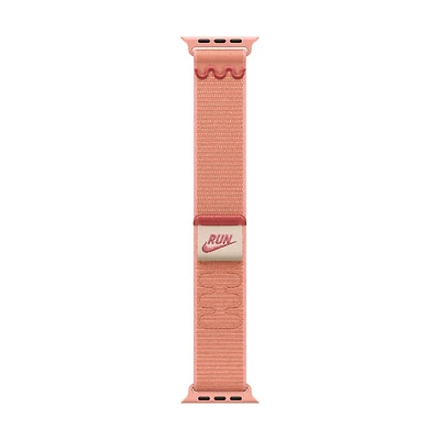 Bracelet sport à rabat Nike pour Apple Watch de 46 mm - Rose crépuscule - 145-220 mm