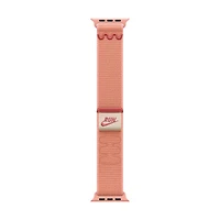 Bracelet sport à rabat Nike pour Apple Watch de 46 mm - Rose crépuscule - 145-220 mm