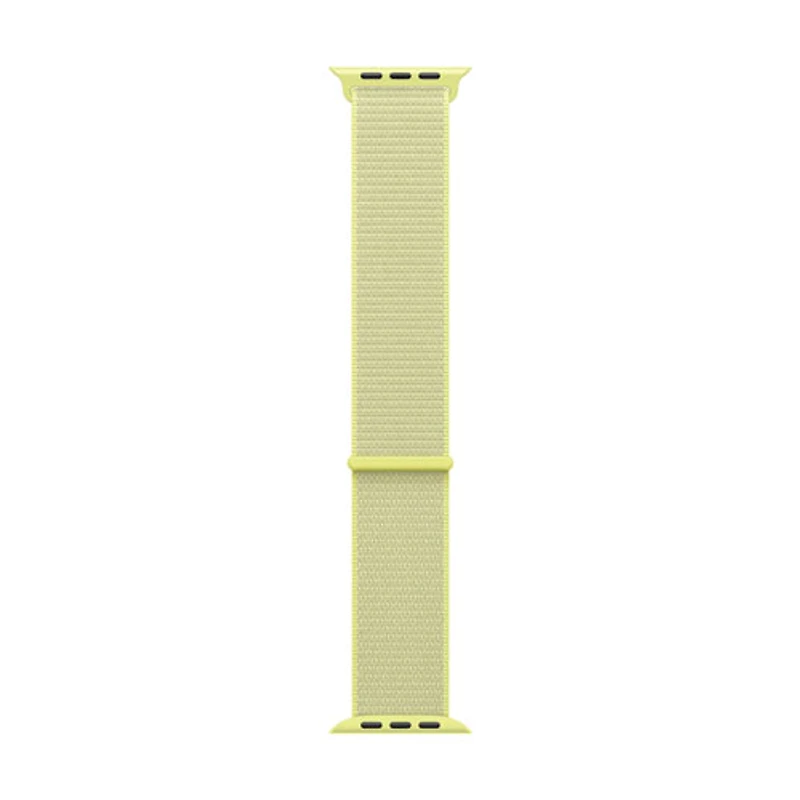 Bracelet sport à rabat pour Apple Watch de 46 mm - Jaune fluo - 145-220 mm