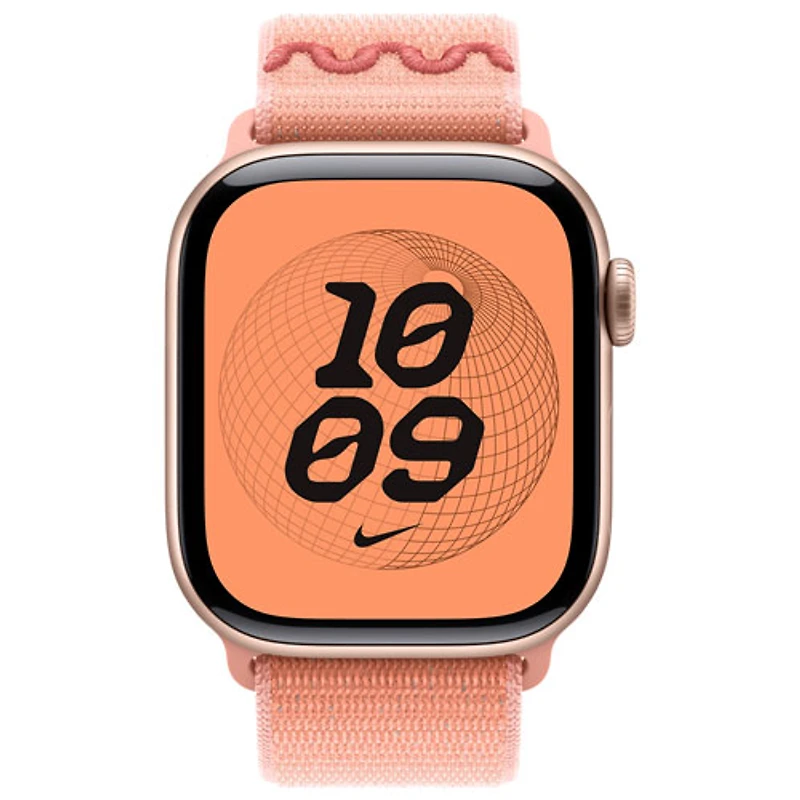 Bracelet sport à rabat Nike pour Apple Watch de 42 mm - Rose crépuscule