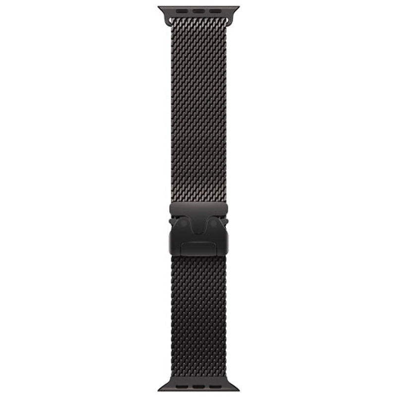 Apple Watch 49mm Milanese Loop - Black - Large 180-210mm