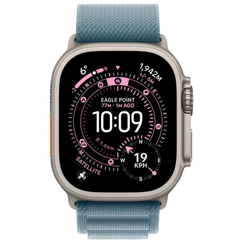 Bracelet Alpin pour Apple Watch de 49 mm - Bleu clair/Naturel - Grand 165-210 mm
