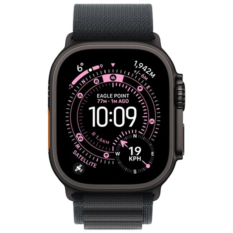 Bracelet Alpin pour Apple Watch de 49 mm - Noir/Naturel - Moyen 145-190 mm