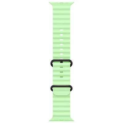 Rallonge de bracelet Océan pour Apple Watch de 49 mm - Vert fluo/Noir