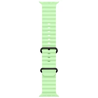 Rallonge de bracelet Océan pour Apple Watch de 49 mm - Vert fluo/Noir
