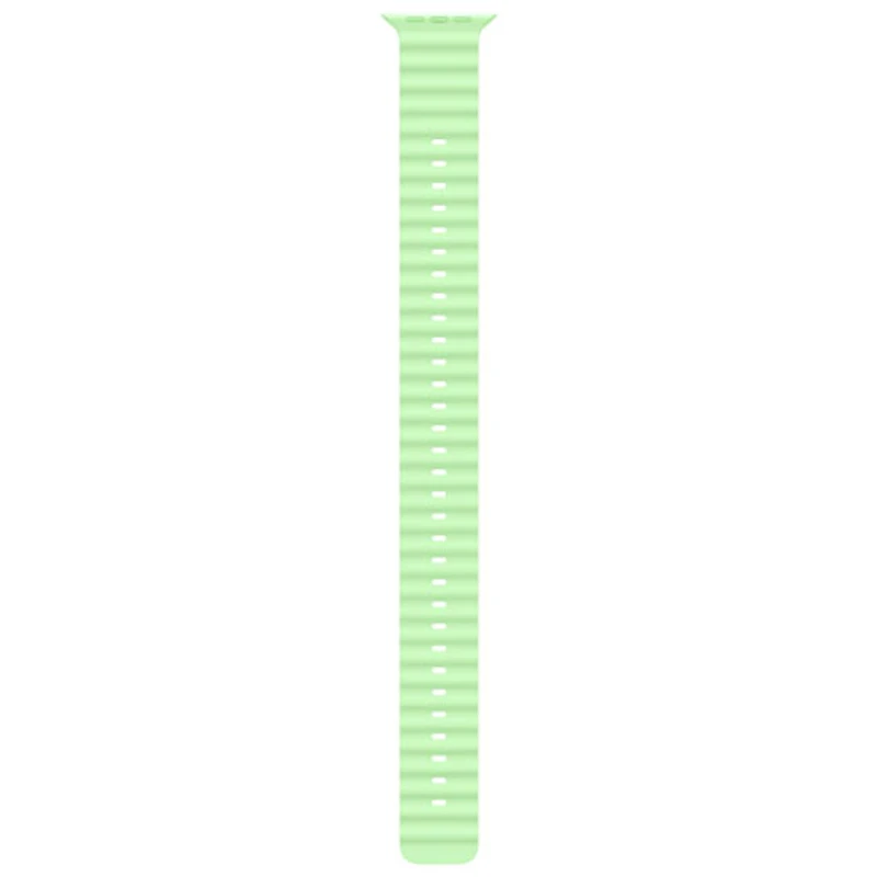 Rallonge de bracelet Océan pour Apple Watch de 49 mm - Vert fluo/Noir
