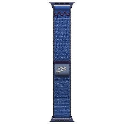 Bracelet sport à rabat Nike pour Apple Watch de mm - Ruban bleu