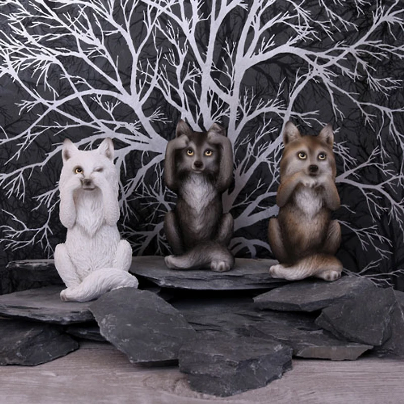 Nemesis Now Three Wise Wolves Figurine